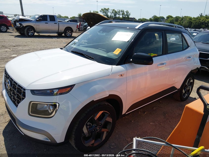 Vin: kmhrc8a36tu419324, lot: 45610086, hyundai venue sel w/two-tone roof 20262