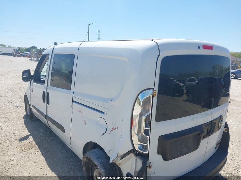 Vin: zfberfat2g6b36926, lot: 45610090, ram promaster city tradesman 20163