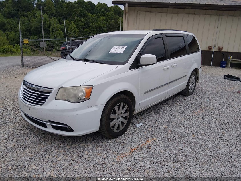 Vin: 2c4rc1bg3er438300, lot: 45610106, chrysler town & country touring 20142