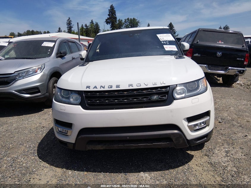 2016 Land Rover Range Rover Sport 3.0L V6 Turbocharged Diesel Hse Td6 VIN: SALWR2KF8GA638216 Lot: 45112526