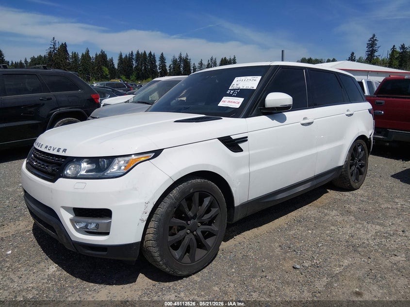2016 Land Rover Range Rover Sport 3.0l V6 Turbocharged Diesel Hse Td6 SALWR2KF8GA638216 photo 1