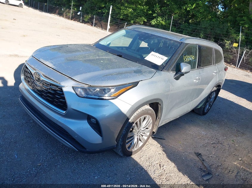 Vin: 5tdfzrbhxms090557, lot: 45610114, toyota highlander platinum 20212