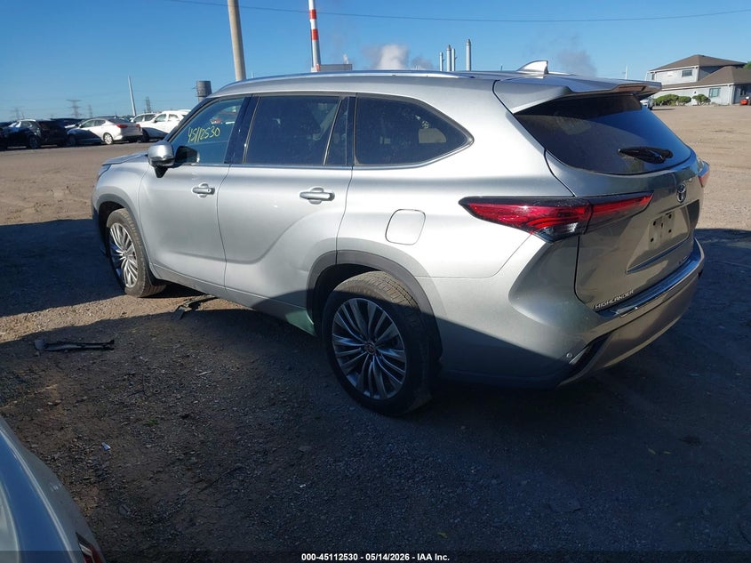 Vin: 5tdfzrbhxms090557, lot: 45610114, toyota highlander platinum 20213