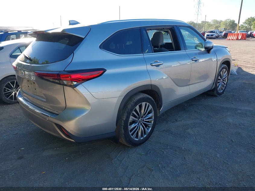 Vin: 5tdfzrbhxms090557, lot: 45610114, toyota highlander platinum 20214