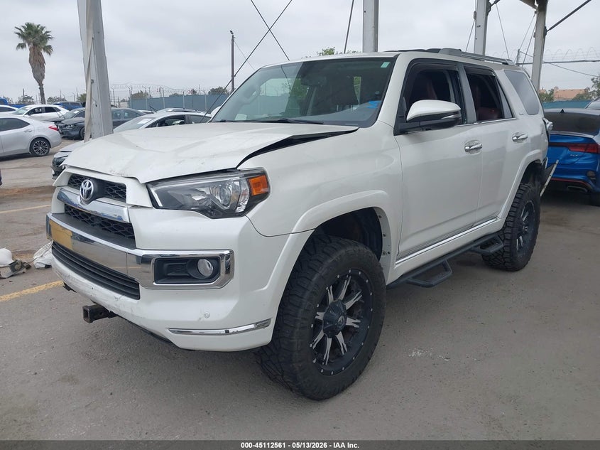 Vin: jtebu5jr0f5275866, lot: 45610145, toyota 4runner limited 20152