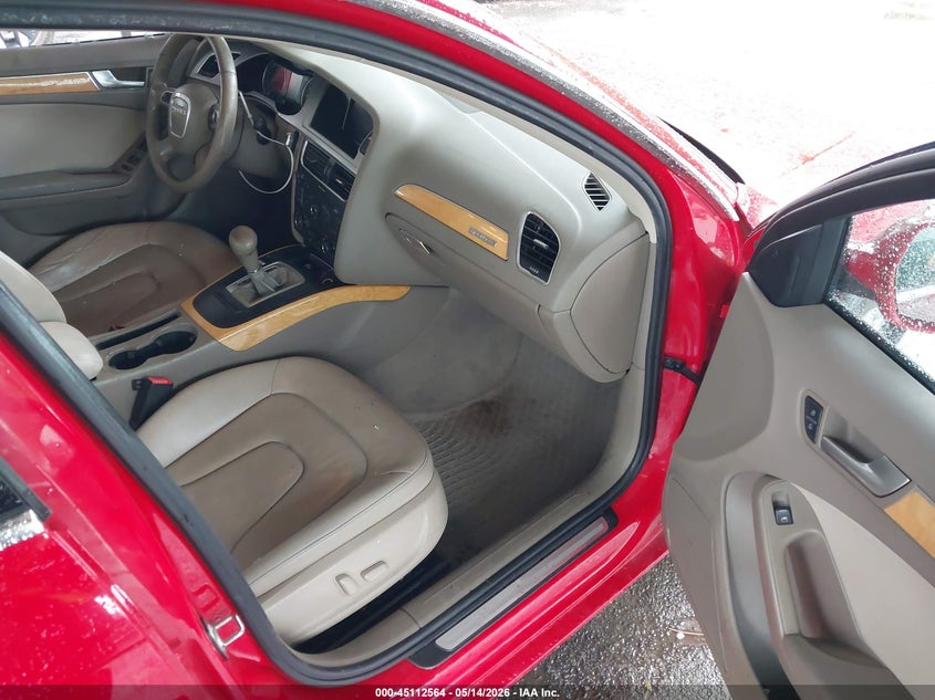 2010 Audi A4 2.0 2.0T Premium red Lot 111045112564 Vin WAUFFAFL5AN042343