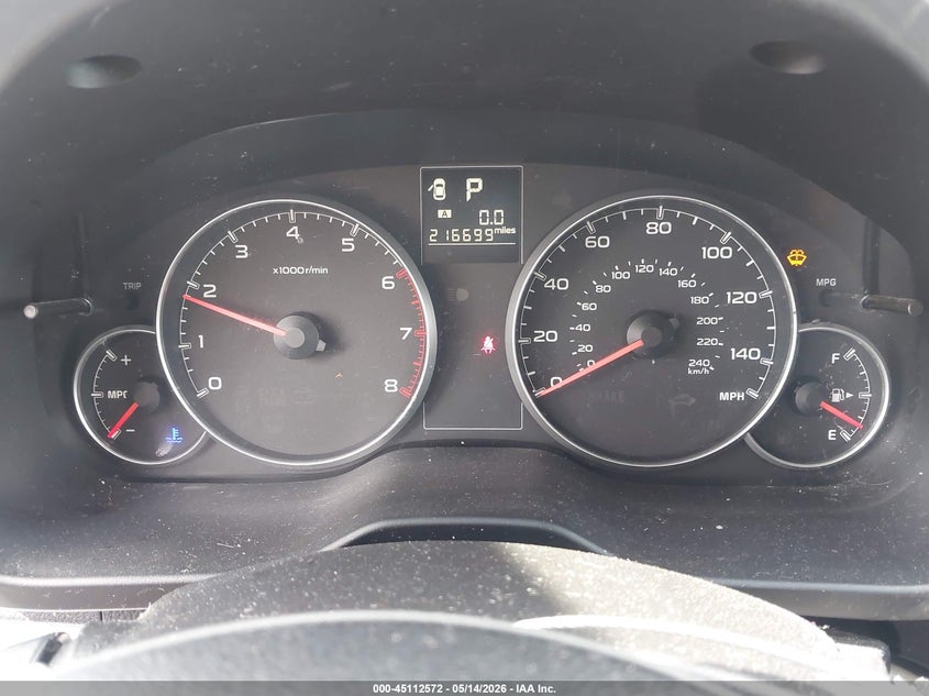 2014 SUBARU OUTBACK auction photo 7