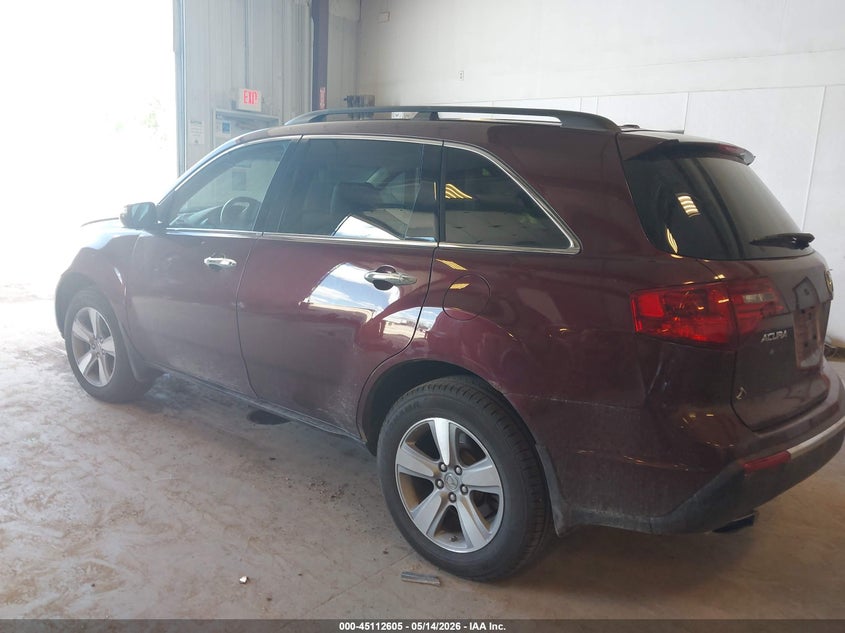 Vin: 2hnyd2h35ch512459, lot: 45610189, acura mdx technology package 20123