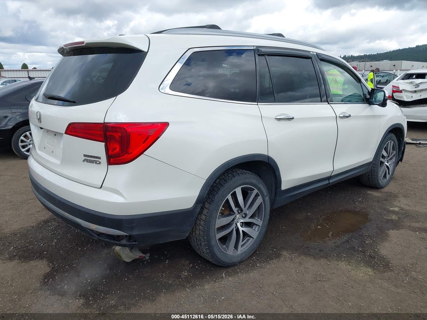 Vin: 5fnyf6h90gb030473, lot: 45610200, honda pilot touring 20164