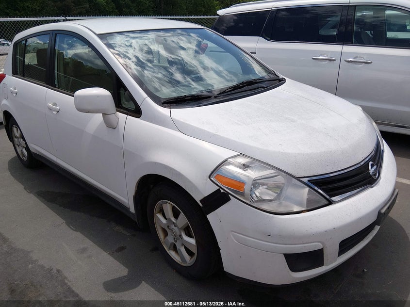 2012 Nissan Versa 1.8 1.8 S white Lot 111045112681 Vin 3N1BC1CP9CK272559