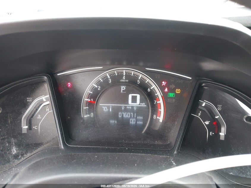 2017 HONDA CIVIC auction photo 7