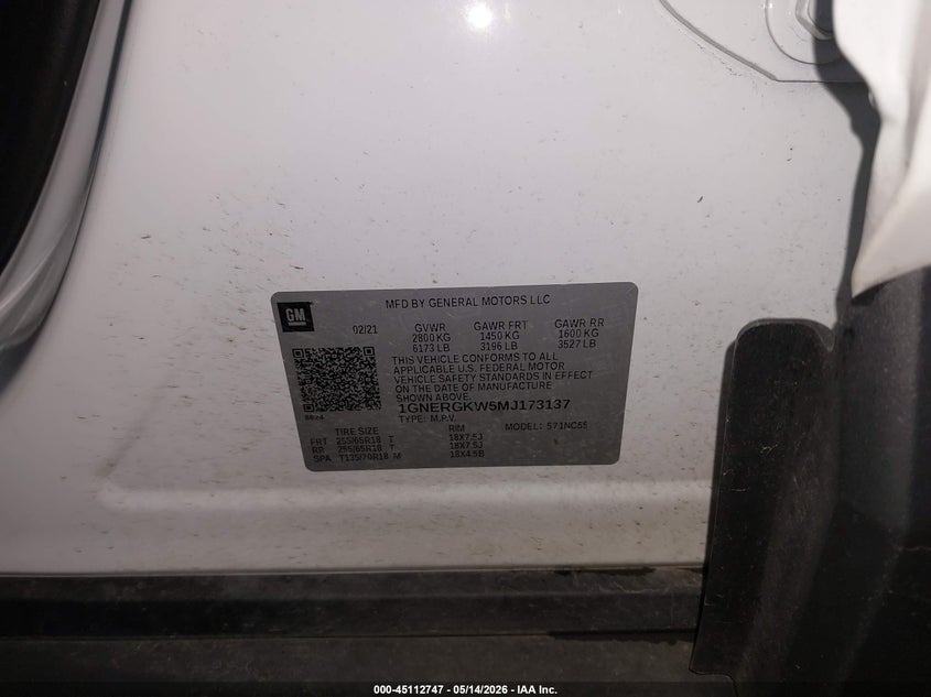 2021 CHEVROLET TRAVERSE FWD LT CLOTH · Photo 9