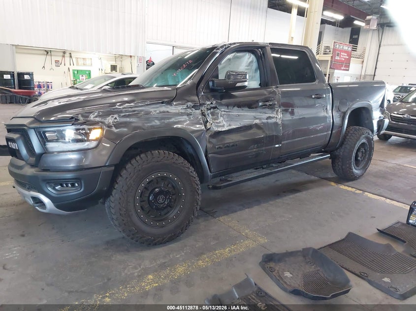 Vin: 1c6srflm7ln270261, lot: 45610462, ram 1500 rebel  4x4 5'7 box 20202