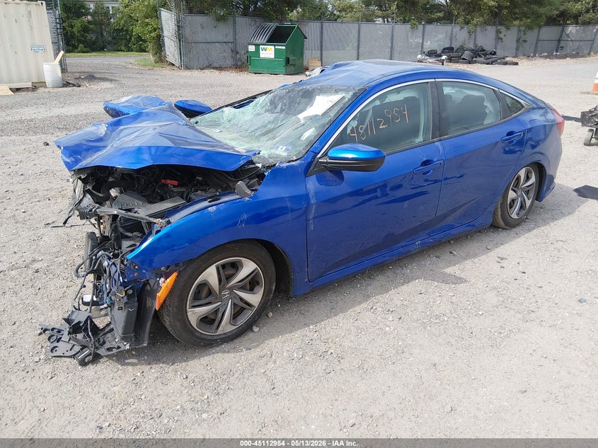 2019 Honda Civic Lx 2HGFC2F61KH549490 photo 1