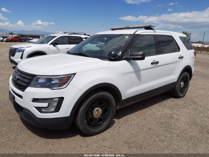 Vin: 1fm5k8arxhge26093, lot: 45610630, ford utility police interceptor 20172