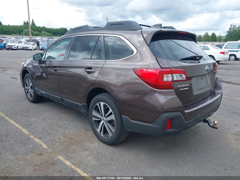 Vin: 4s4bsanc4k3368867, lot: 45610688, subaru outback 2.5i limited 20193