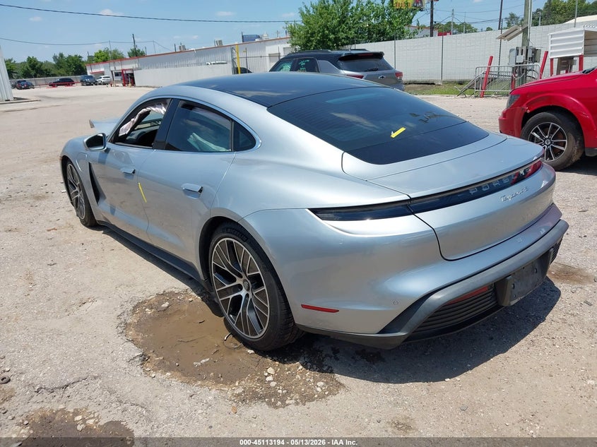 Vin: wp0ab2y12msa42643, lot: 45610778, porsche taycan 4s 20213