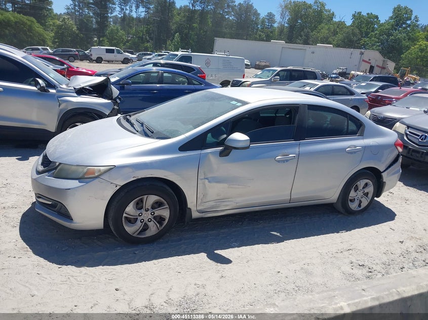 2013 HONDA CIVIC SEDAN 1.8L I-4 VVT, 140HP