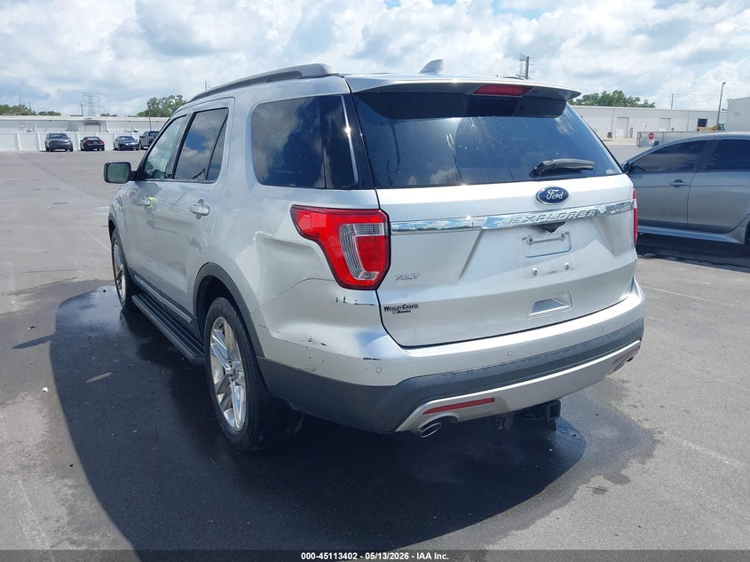 Vin: 1fm5k7d88hga97617, lot: 45610986, ford explorer xlt 20173
