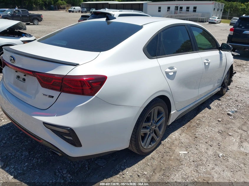 Vin: 3kpf34ad7me278935, lot: 45611063, kia forte gt-line 20214