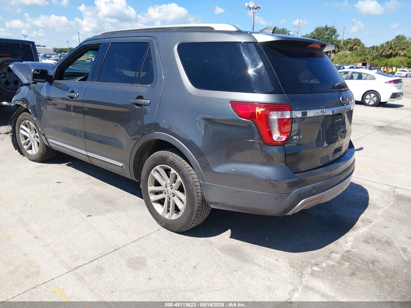 Vin: 1fm5k7d83hga68719, lot: 45611207, ford explorer xlt 20173