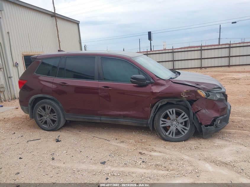 2019 Honda Passport Ex-L VIN: 5FNYF7H50KB007366 Lot: 45113682
