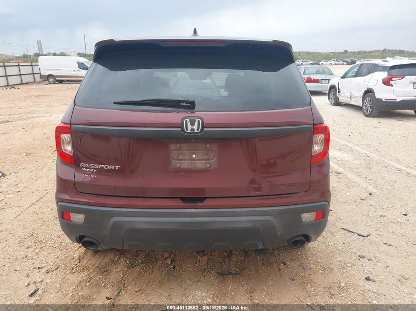 2019 Honda Passport Ex-L VIN: 5FNYF7H50KB007366 Lot: 45113682