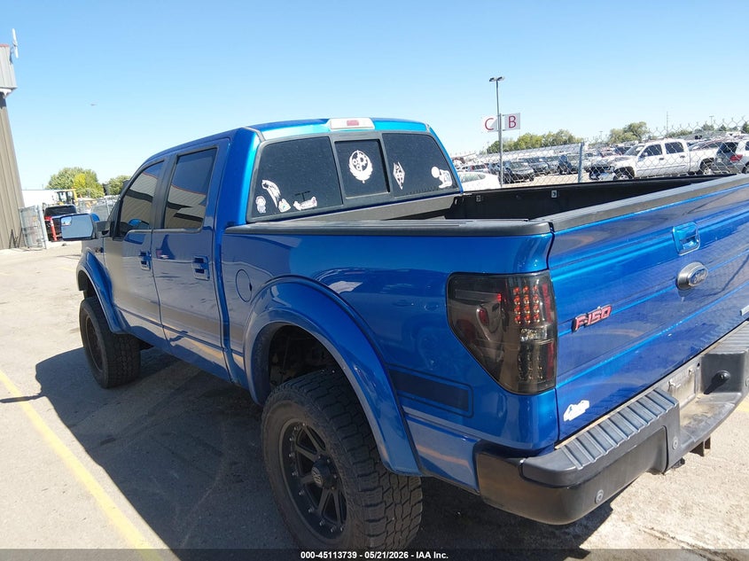 2012 Ford F-150 3.5 Fx4 blue Lot 111045113739 Vin 1FTFW1ET6CFC62821