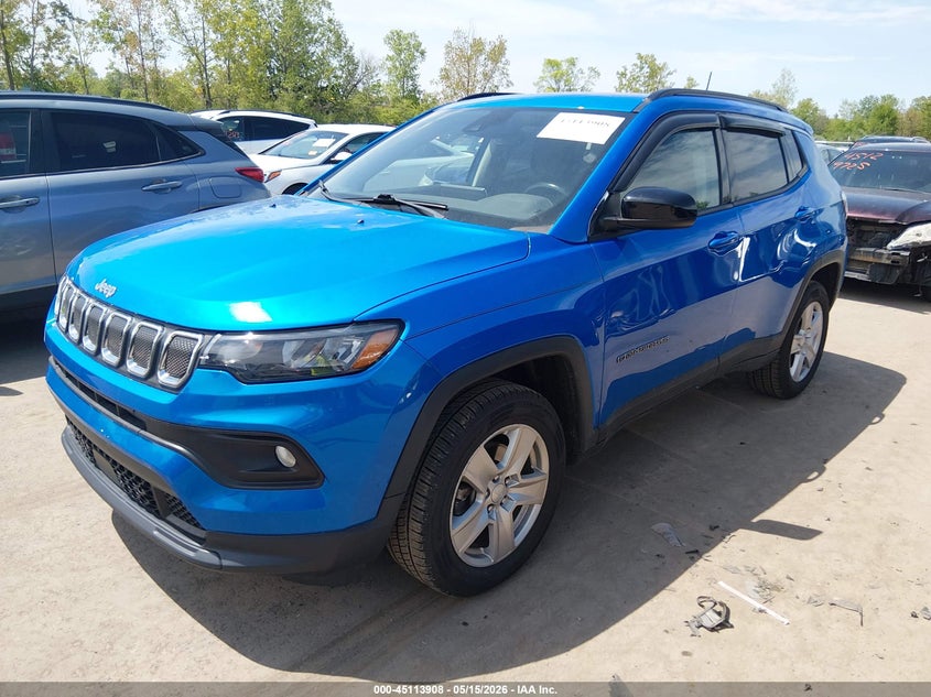 Vin: 3c4njdbb4nt216663, lot: 45611492, jeep compass latitude 4x4 20222