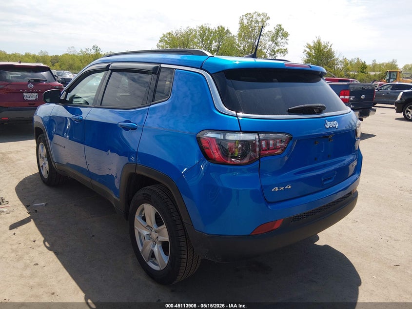 Vin: 3c4njdbb4nt216663, lot: 45611492, jeep compass latitude 4x4 20223