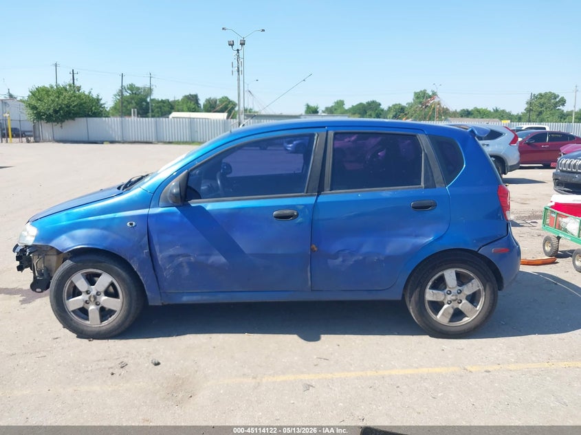 2008 Chevrolet Aveo 5 Ls VIN: KL1TD66678B086236 Lot: 45114122
