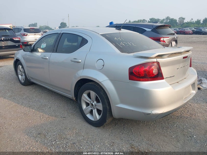 Vin: 1c3cdzab3cn126239, lot: 45611896, dodge avenger se 20123