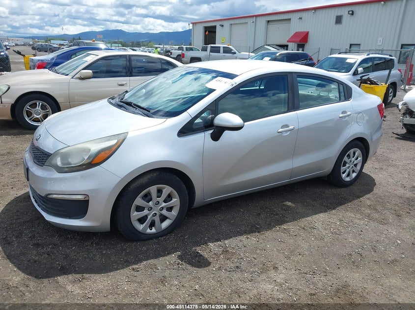 Vin: knadm4a39g6697212, lot: 45611959, kia rio lx 20162