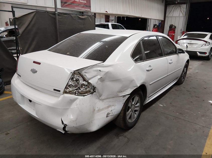 Vin: 2g1wf5e39d1240045, lot: 45611980, chevrolet impala ls 20134