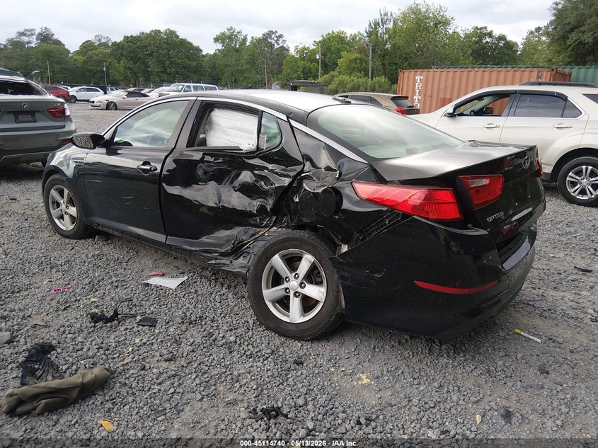 Vin: 5xxgm4a75fg365688, lot: 45612324, kia optima lx 20153