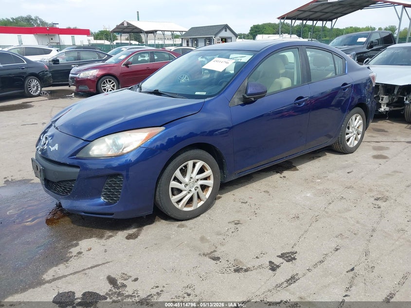 Vin: jm1bl1v86c1698830, lot: 45612380, mazda mazda3 i touring 20122