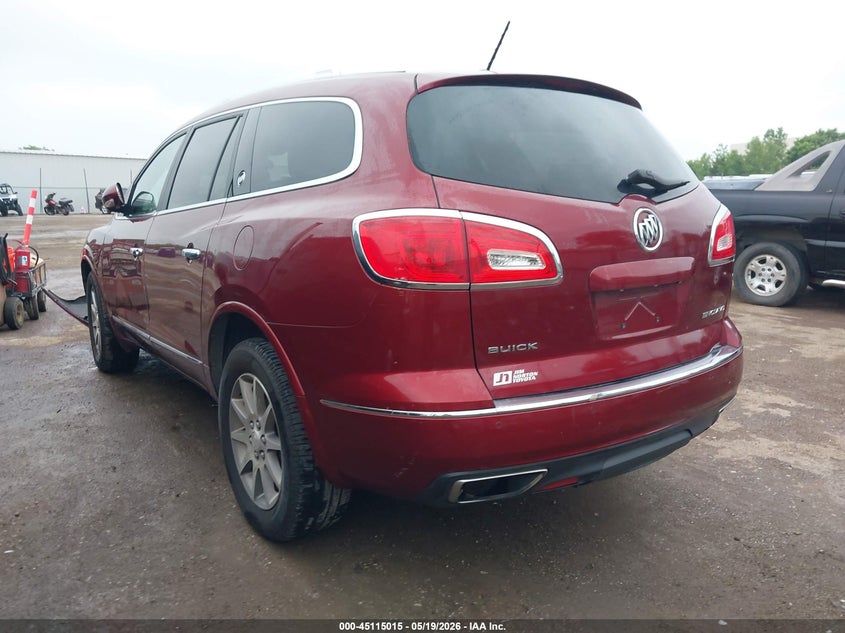 Vin: 5gakrbkd3fj170724, lot: 45612599, buick enclave leather 20153