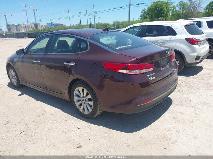 Vin: 5xxgt4l39hg148287, lot: 45612725, kia optima lx 20173