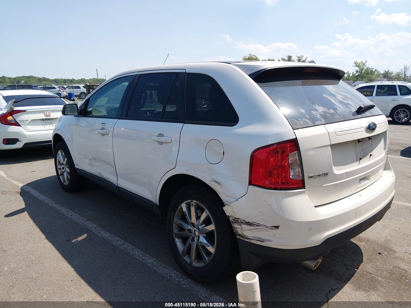 Vin: 2fmdk4jc6dbb15908, lot: 45612774, ford edge sel 20133