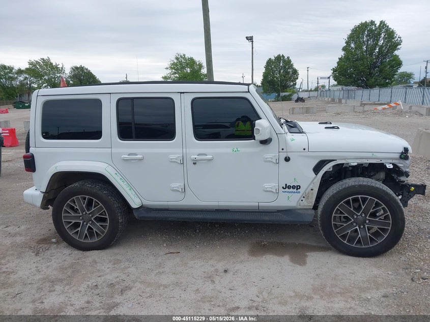 2022 Jeep Wrangler 4Xe Unlimited High Altitude 4X4 VIN: 1C4JJXP64NW160164 Lot: 45115229