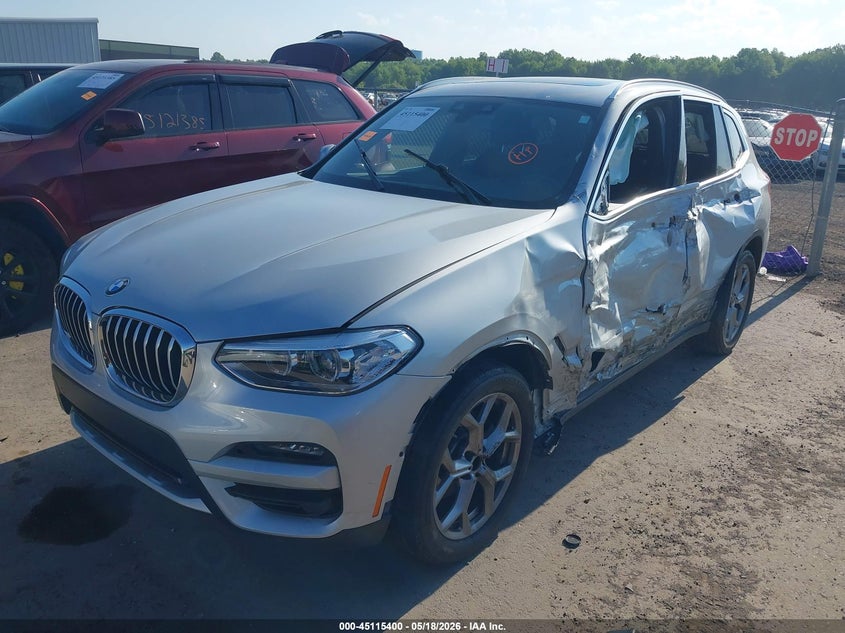 Vin: 5uxty5c02m9f04695, lot: 45612984, bmw x3 xdrive30i 20212