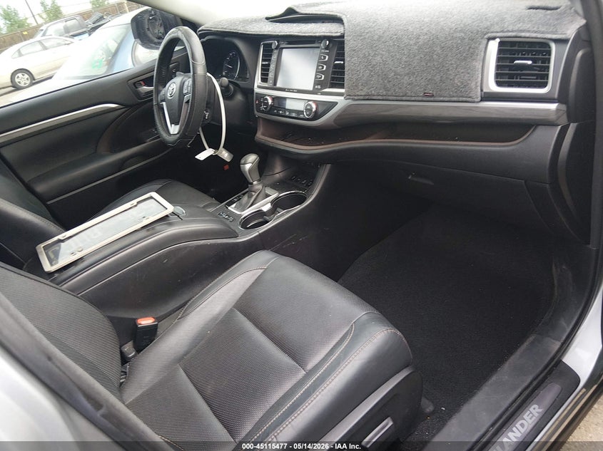 VIN 5TDDZRFHXHS406451 2017 TOYOTA HIGHLANDER LIMITED PLATINUM