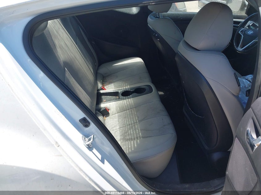 2014 Hyundai Veloster Base W/Gray VIN: KMHTC6AD3EU215408 Lot: 45115488
