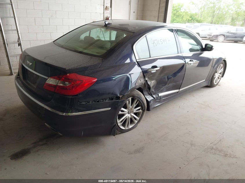 2012 HYUNDAI GENESIS SEDAN 4.6L V-8 DOHC, VVT, 385HP