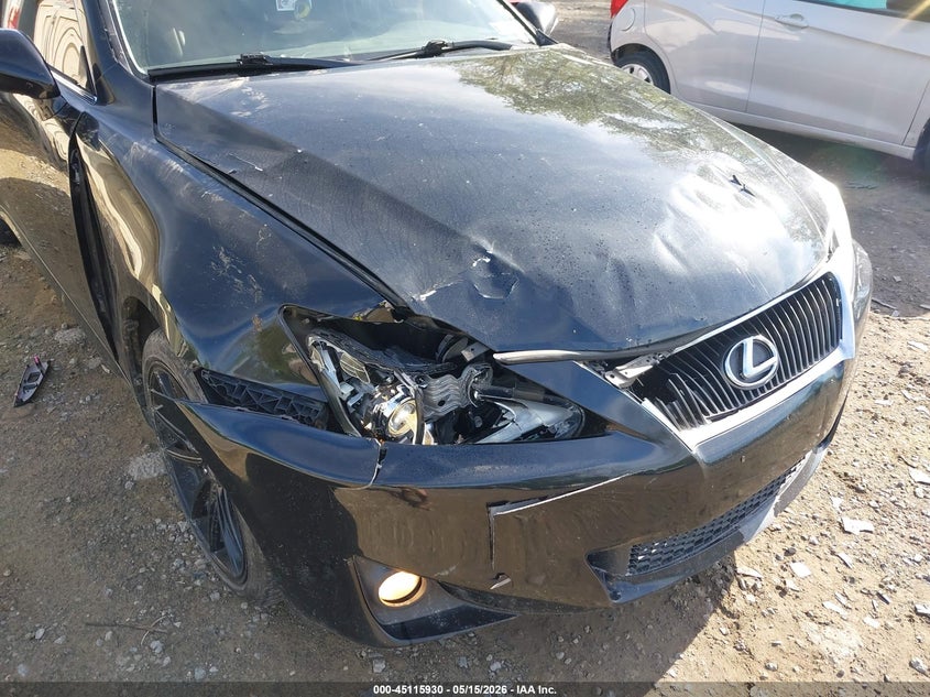 2012 Lexus Is 2.5 Is 250 black Lot 111045115930 Vin JTHCF5C29C5055929