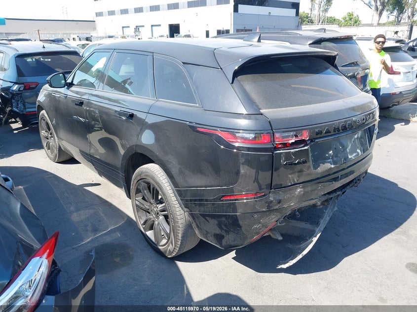 Vin: salyt2ex3na335579, lot: 45613554, land rover range rover velar p250 r-dynamic s 20223
