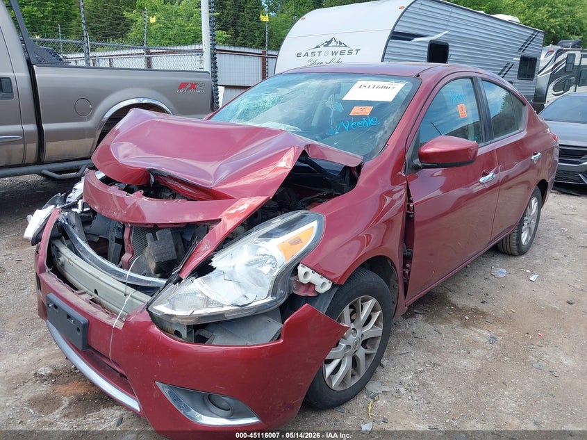 Vin: 3n1cn7ap6jl833439, lot: 45613591, nissan versa 1.6 sv 20182
