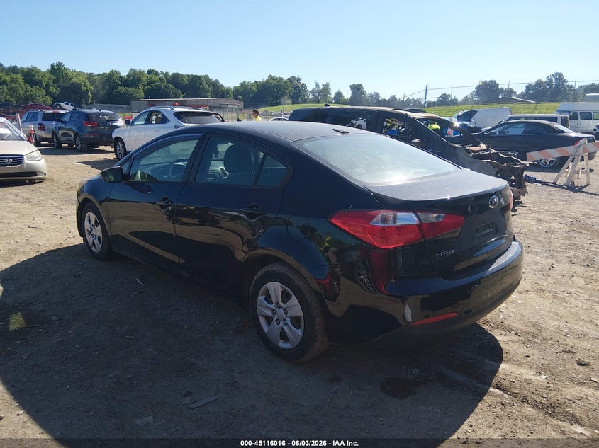 Vin: knafk4a61f5409762, lot: 45613600, kia forte lx 20153