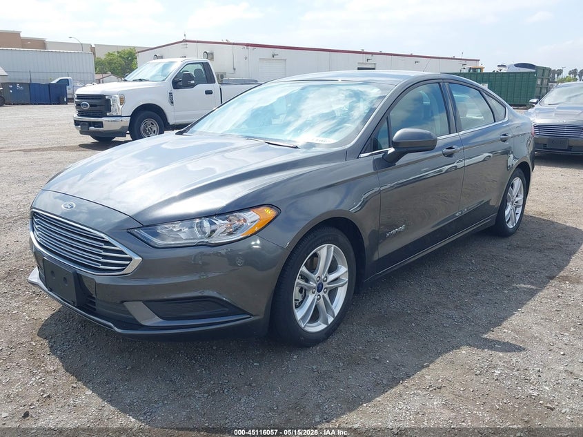 Vin: 3fa6p0uu9jr261623, lot: 45613641, ford fusion hybrid s 20182