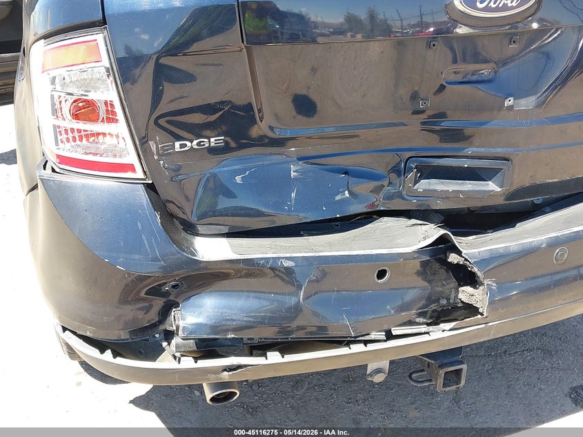 2009 Ford Edge 3.5 Sel Black Lot 111045116275 Vin 2FMDK38C09BA44986